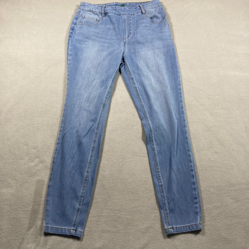 Halara Women's Medium Blue Skinny Jeans High Rise Regular Stretch Light Wash